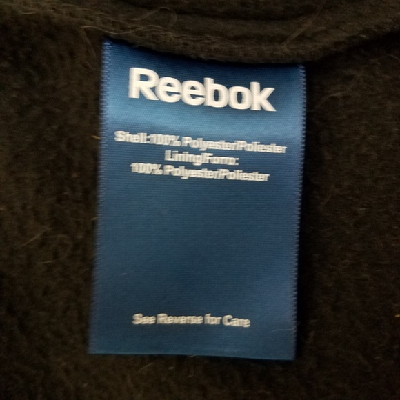 Reebok Full Zip up Hoodie Jacket 100% Poly - Picture 8 of 8